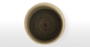 Panier à linge en jonc de mer bleu marine, fait main, panier de rangement, vente en gros, écologique, fabriqué au Vietnam - Product Image 6