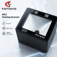 TOTINFO DCS20 OEM Escáner de Código de Barras 2D de Montaje Fijo para Escritorio, USB TTL RS232 RS485 Wiegand, Lector de Códigos QR Manos Libres, CE, en Stock