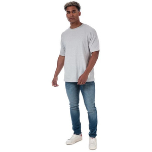 <b>Men</b> Slim Fit <b>Stretch</b> Denim Jeans Mid Blue Tapered Leg Distressed Washed Casual Fashion Jeans OEM Custom - Product Image 4