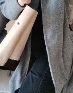 Sac fourre-tout en cuir véritable de vache à poils, personnalisé, vente en gros, avec fermeture éclair, broderie, couleur unie, style vintage, sac à main pour femme LHTB-0017 - Product Image 4