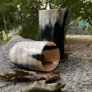 Natural Buffalo Horn Cup Polished Organic Material Rustic Home Decor Tumbler - Product Image 6