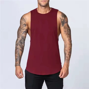 Camiseta sin Mangas para Hombre, Diseño 2026, Color Verde Oliva, Cuello Redondo, Tejido de Punto, Color Sólido, Transpirable, Estilo Casual - Product Image 2