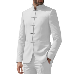 Veste traditionnelle bavaroise pour homme, style alpin, col montant, idéale pour les festivals folkloriques allemands, les mariages et les occasions formelles - Product Image 2