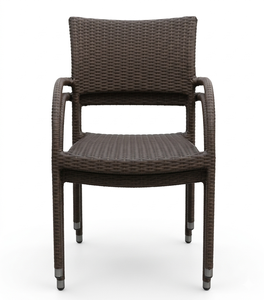 wicker stacking <b>chair</b> for outdoor/dining room bocha stacking arm <b>chair</b> - Product Image 4