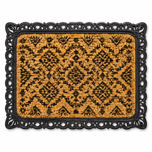 Hot Selling Handmade Woven Jute Floral Mats 40x70cm Medium Thick Anti-Slip Hotel Doormat Made in India - Product Image 2