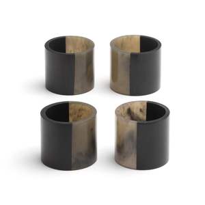 Porte-serviettes et anneau de serviette en corne de buffle noir, design personnalisé, pour la décoration de table lors d'événements festifs, à prix raisonnable - Product Image 2