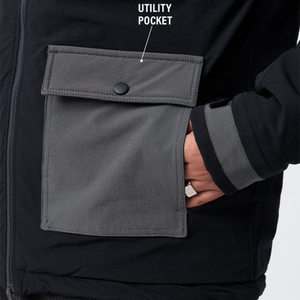 OEM Custom Men Plus Size Winter Quilted <b>Jacket</b> Waterproof Windbreaker Zipper Hoodie Embroidered Casual Snow Wear puffer hiking - Product Image 5