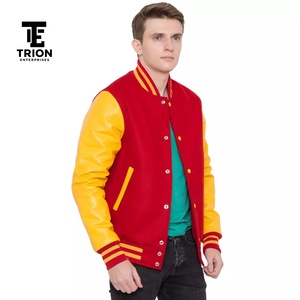 Veste universitaire bleue de qualité supérieure, dernier design, veste Letterman personnalisée pour garçons, veste universitaire pour hommes, service OEM. - Product Image 4