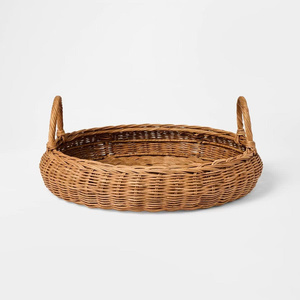 Bandeja de Almacenamiento Decorativa Contemporánea para el Hogar con Asas, Hecha a Mano en Vietnam para Venta al por Mayor Global - Product Image 1