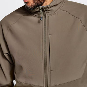 Men's Lightweight Zipper Jacket Waterproof Windproof Breathable Outdoor Flight Coat <b>Stand</b> Collar Casual Winter Jacket Custom <b>Log</b> - Product Image 6
