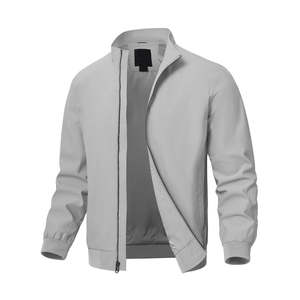 Springhill Enterprises High Quality Winter Thick Microfleece Windbreaker Bomber <b>Jacket</b> for Men Custom Logo Solid Color OEM - Product Image 1