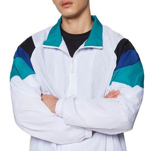 Men's Custom Embroidered Nylon paneled Lightweight Spring Windbreaker <b>Ski</b> Jacket Waterproof polyester Tracksuit Pant Set - Product Image 2