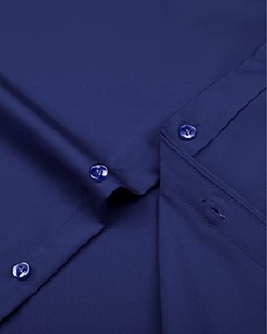 Chemises respirantes pour hommes 100% coton personnalisé de haute qualité col à manches longues surdimensionné plaine impression Logo chemises hommes - Product Image 4