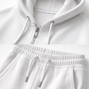 Wholesale Custom <b>Zip</b> <b>Up</b> Hoodie and Sweatpants Set for Bulk Orders - Manufacturer Direct - Product Image 4