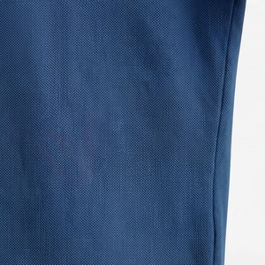 Polo à manches courtes bleu marine pour homme, 100% coton piqué, logo brodé, décontracté, respirant, coupe classique, design tricoté uni - Product Image 5