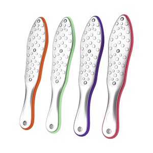 Râpe à pieds double face en acier inoxydable, outil de pédicure pour éliminer les callosités et les peaux mortes, outils de soin des pieds - Product Image 1