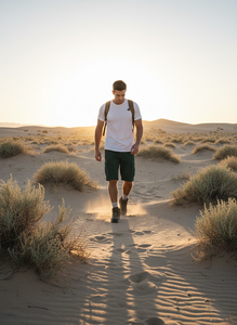 Shorts cargo pour hommes, shorts cargo décontractés pour l'été, shorts cargo pour hommes style streetwear, shorts en coton au-dessus du genou, shorts safari pour hommes - Product Image 3