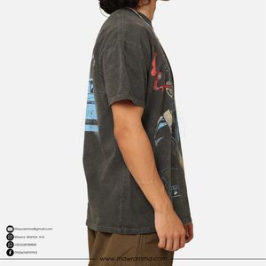 T-shirt vierge décontracté unisexe en coton 100% surdimensionné, personnalisable avec logo, impression numérique OEM, jersey de haute qualité, marque privée - Product Image 5