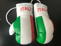 Mini-gants de boxe personnalisés de haute qualité pour accessoires de voiture, mini-drapeaux personnalisés, mini-gants de boxe pour porte-clés de voiture.