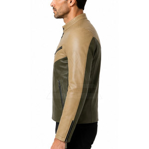 Blouson de motard haut de gamme, conçu avec un tissu de qualité et un style intemporel, idéal pour la conduite à moto, les voyages et le streetwear urbain. - Product Image 5