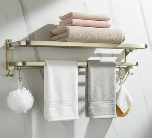 Anti Corrosive Nature Material Metal <b>Towel</b> Stand Premium Bathroom Decor Metal <b>Towel</b> Holder <b>Towel</b> <b>Rack</b> Hanger for Bathroom - Product Image 2