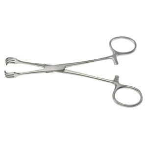 Pince à pansement professionnelle Lahey 3x3 dents 6 en acier inoxydable, manuelle, pour chirurgie générale, stérilisée à haute température, 1 unité chirurgicale - Product Image 4