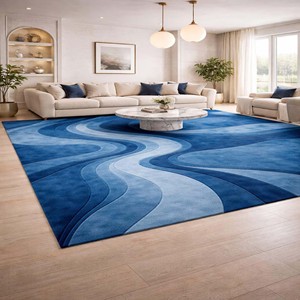 Modern Abstract Rug Wool Rug Modern Luxury Hand Tufted Area Rug Designer Rug Luxury Home Rug for Living Room Bed Room Home Decor - Product Image 5