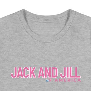 เสื้อยืดผู้หญิงทรงหลวม แบรนด์ Jack and Jill รุ่น Stacked คอกลม พรีเมียม เนื้อผ้านุ่ม แขนสั้น สวมใส่สบาย เหมาะสำหรับทุกวัน ขายส่ง - Product Image 4