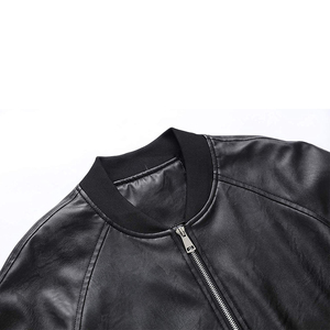 Chaqueta con Capucha de Cuero Vacuno Tejido para Hombre, Hecha a Medida, de Alta Calidad, Estilo Vintage, Cuello Alto, Nueva Colección de Otoño - Product Image 5