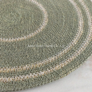 High Quality Luxury Braided Seagrass Placemat Handmade Woven Dining <b>Table</b> <b>Mat</b> for Hotel OEM Supplier - Product Image 4