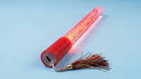Bâtons lumineux LED AKSHARAM INNOVATIONS pour festivals, effet clignotant multicolore, tube acrylique transparent, design bulle