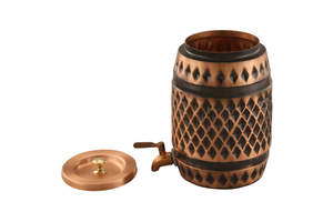 Distributeur d'eau en cuivre artisanal de qualité supérieure Unicorn Handicrafts avec robinet, moderne et écologique, pour la maison et le bureau - Product Image 2