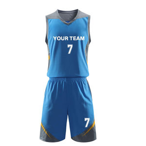Vente en gros de maillots de basket-ball unisexes de haute qualité, 100% polyester respirant, taille plus, design personnalisé sublimé, n'importe quel nom et numéro - Product Image 2