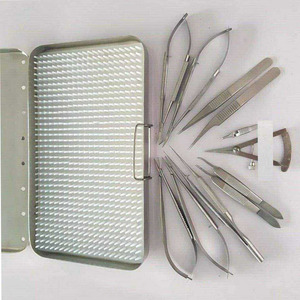 Ensemble de micro-chirurgie, porte-aiguilles micro, ciseaux, instruments micro-chirurgicaux manuels de qualité supérieure, certifiés CE classe II A - Product Image 3
