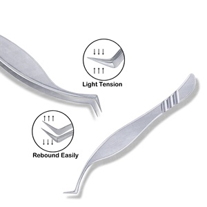 Material duradero de pinzas para pestañas de alta calidad, herramientas de belleza antiestáticas no corrosivas disponibles en todos los colores - Product Image 4