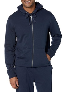 Nouvel Arrivage Service OEM Sweat à Capuche Zippé Confortable pour Homme 100% Coton à Manches Longues, Col Incurvé avec Bande, Couleur Unie, Bangladesh - Product Image 5