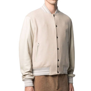 Chaqueta Varsity Unisex OEM Elegante de Lona de Alta Calidad con Cuello Alto y Logotipo Personalizado, Diseño Moderno y a la Moda - Product Image 6