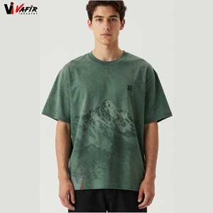 เสื้อยืดพิมพ์ลายโอเวอร์ไซส์สำหรับผู้ชาย ผ้าฝ้ายเจอร์ซีย์คุณภาพพรีเมียม 100% ระบายอากาศได้ดี รับสกรีนโลโก้ ไซส์ใหญ่พิเศษ เป็นมิตรต่อสิ่งแวดล้อม - Product Image 1