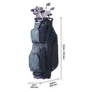 Borsa da Golf Premium in Nylon a 14 Scomparti con 36 Tasche, Manici Resistenti e Copertura Antipolvere, Pratica Borsa da Golf - Product Image 6