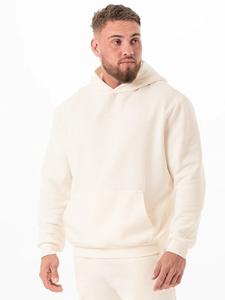 Sweats à capuche crème WSL personnalisés, style streetwear vintage, effet usé et déchiré, coupe ample et courte, avec patch brodé, effet délavé soleil, et shorts pour homme - Product Image 4