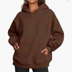Ropa de Mujer, Sudaderas con Capucha y Mangas Caídas, Sudadera de Gran Tamaño, Sudaderas con Capucha de Punto Grueso de Alta Calidad - Product Image 2