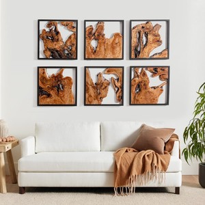 Handcrafted Cedar Wood Picture <b>Frames</b> 12x16 Natural Honey-Gold Wholesale - Product Image 3