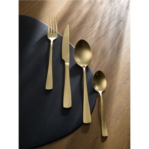 Luxury Gold Stainless Steel Cutlery <b>Set</b> Matte Golden Flatware Service Mirror Polished <b>Dinnerware</b> Knife Fork Spoon Tableware - Product Image 1
