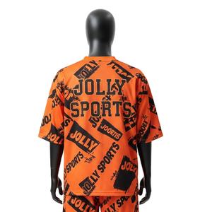 Camiseta deportiva de fútbol para hombre, de poliéster GSM con malla transpirable, logotipo personalizado, 100% algodón, corte holgado, estampada. - Product Image 2