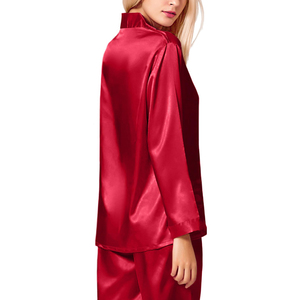 Venta al por mayor de ropa de dormir para mujer de alta calidad, personalizada, de color sólido, diseño elegante, traje de noche para damas. - Product Image 2
