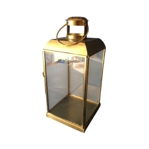 Lanterne décorative en métal doré de qualité supérieure, style oriental rétro, porte-bougie en fer et verre, décoration intérieure et extérieure pour la maison et le jardin - Product Image 2