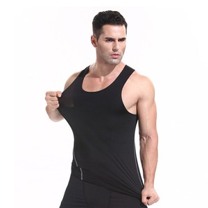 High Quality Men Sleeveless <b>Tank</b> <b>Top</b> Solid <b>Black</b> O-Neck Knitted Casual Wear Customized men Fitness <b>tank</b> <b>top</b> for sale - Product Image 2