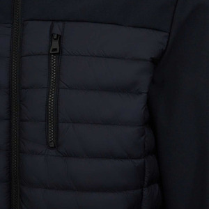 Chaqueta acolchada extragrande de diseñador para hombre, negra, con capucha, estilo burbuja, con logotipo OEM personalizado, para invierno. - Product Image 5