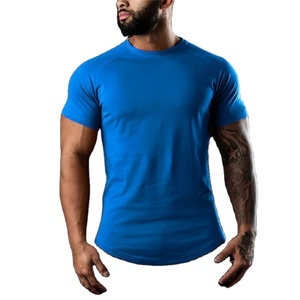 Camiseta informal para hombre 100% algodón orgánico calidad superior cuello redondo frente 220 gramos bordado 3D patrón Jersey tela transpirable - Product Image 4