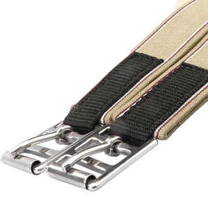 Oferta Especial: Cincha de Doma REEDS con Forma Cóncava, Malla y Cubierta de Piel de Cordero, Correa Corta Antideslizante - Product Image 5